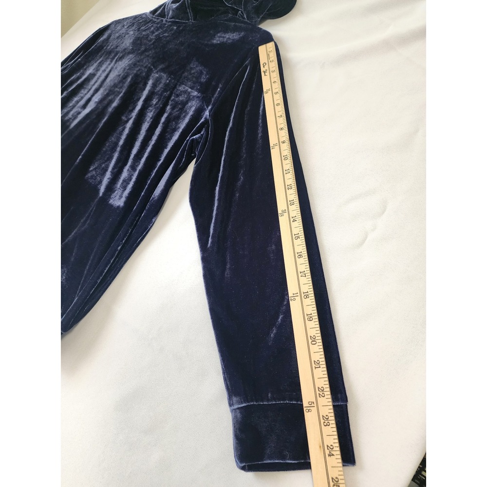 Serena Williams Signature Statement Navy Velour Tracksuit Set Hoodie Pants 1X - Picture 7 of 16